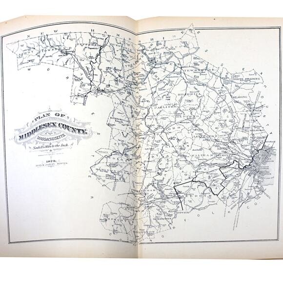 History of MIddlesex County Massachusetts Vols 1 & 2 by S.A. Drake [Set of 2] - Picture 9 of 16